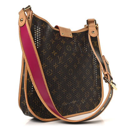 Louis Vuitton Monogram Perforated Musette Fuchsia 3 of 9