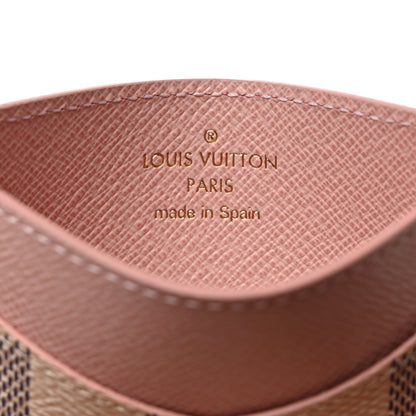 Louis Vuitton Damier Azur Daily Card Holder Rose Ballerine 6 of 7