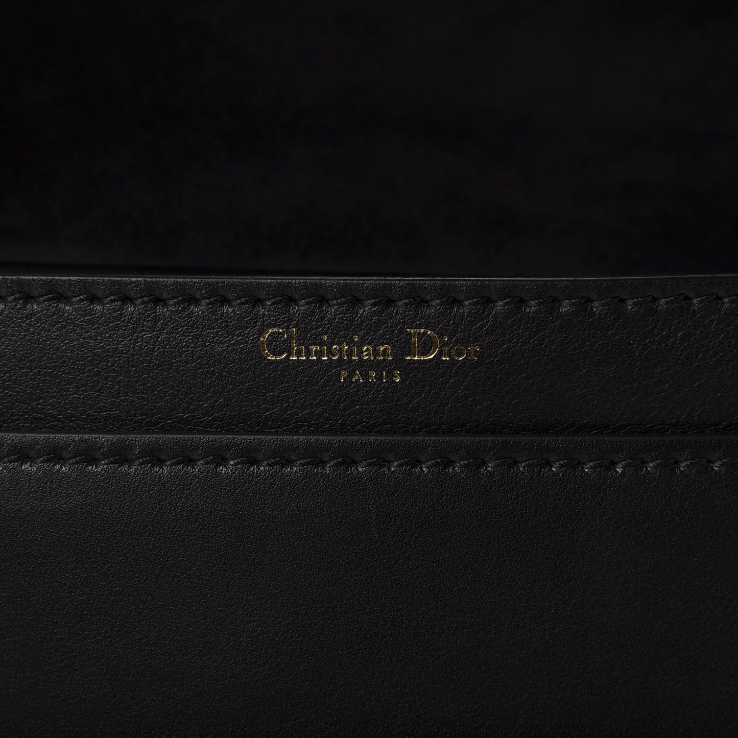 Calfskin J'Adior Chain Flap Bag Black