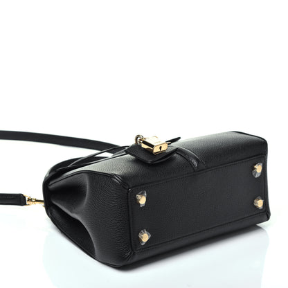 Celine Grained Calfskin Small 16 Top Handle Bag Black 5 of 11