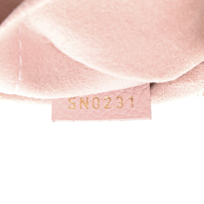 Louis Vuitton Empreinte Monogram Giant By The Pool Marshmallow Hobo PM Bouton De Rose 7 of 10