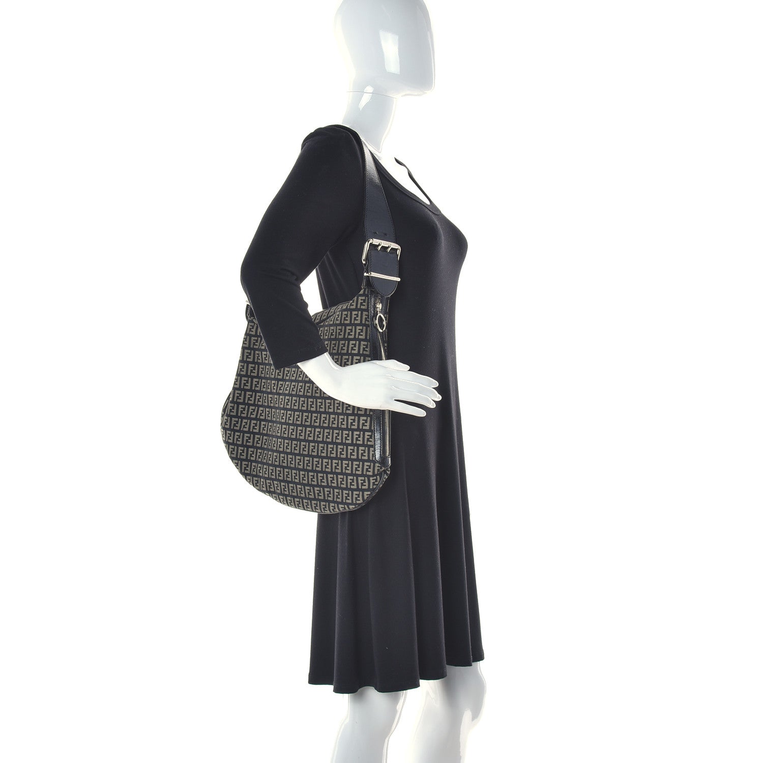 Fendi Zucchino Knit Oyster Black 2 of 8