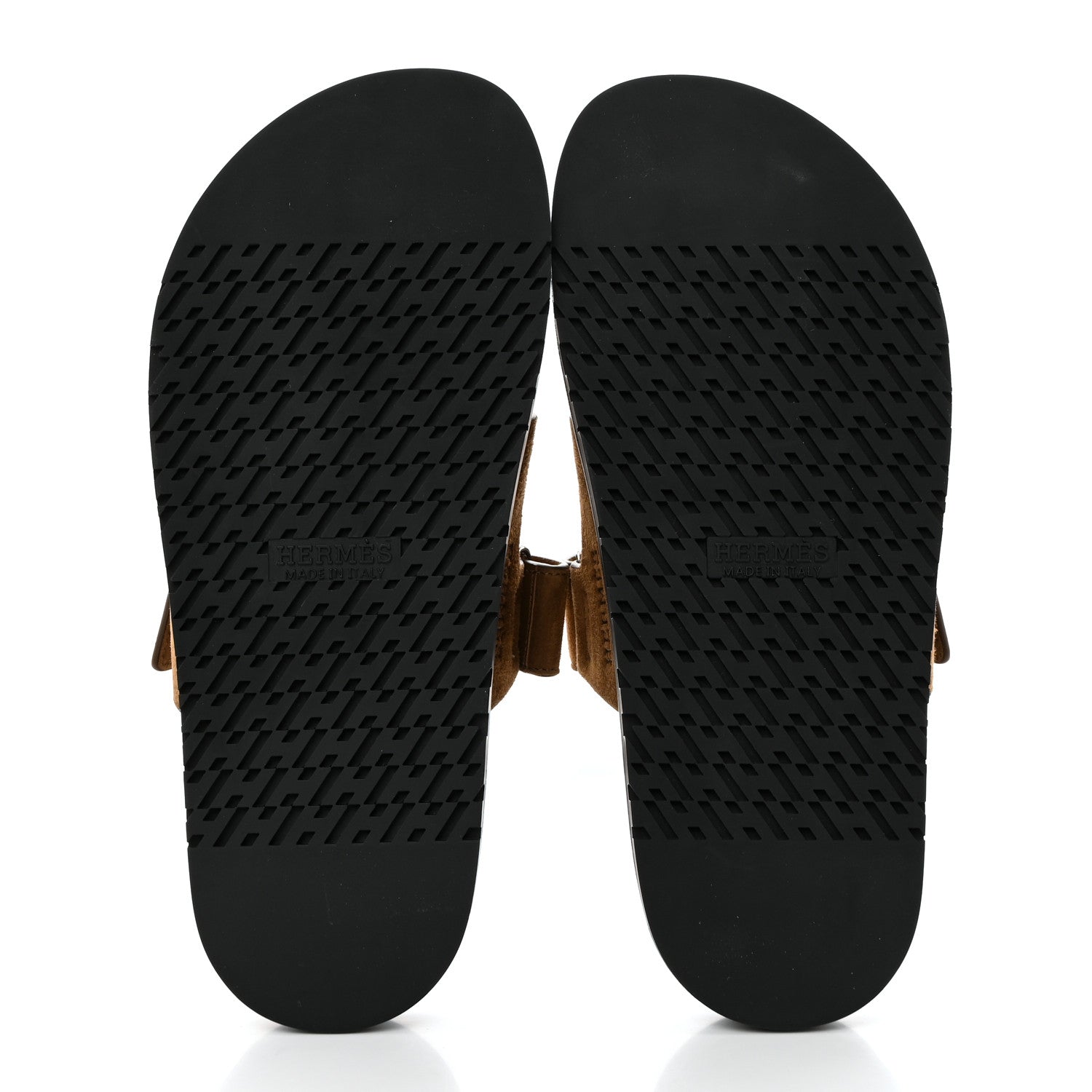 Hermes Suede Goatskin Womens Chypre Sandals 39 Brun Fume 5 of 9