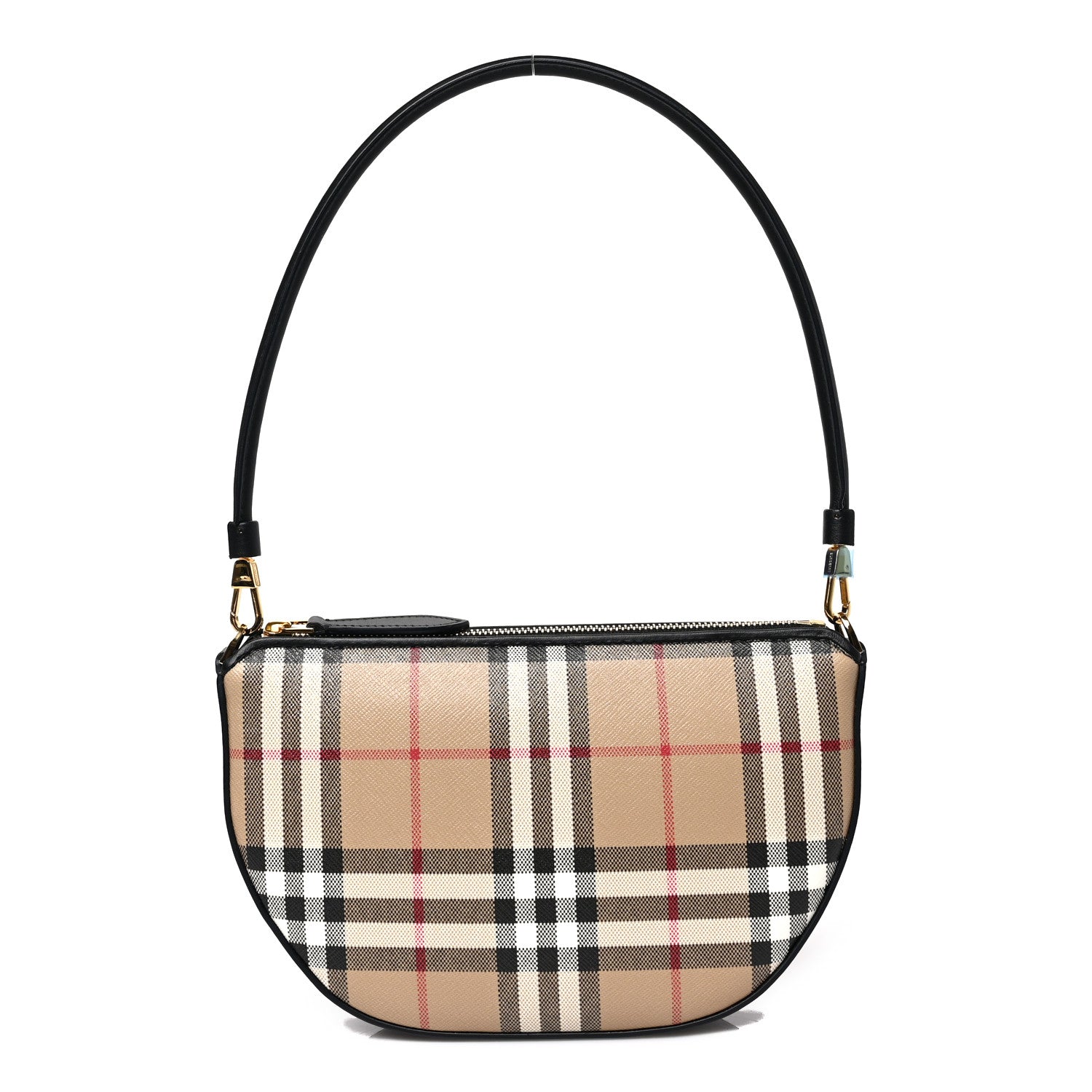 Burberry Vintage Check Calfskin Olympia Slim Pouch Archive Beige 1 of 8
