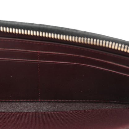 Chanel Caviar Quilted Zip Around Clutch Wallet Black 5 of 9