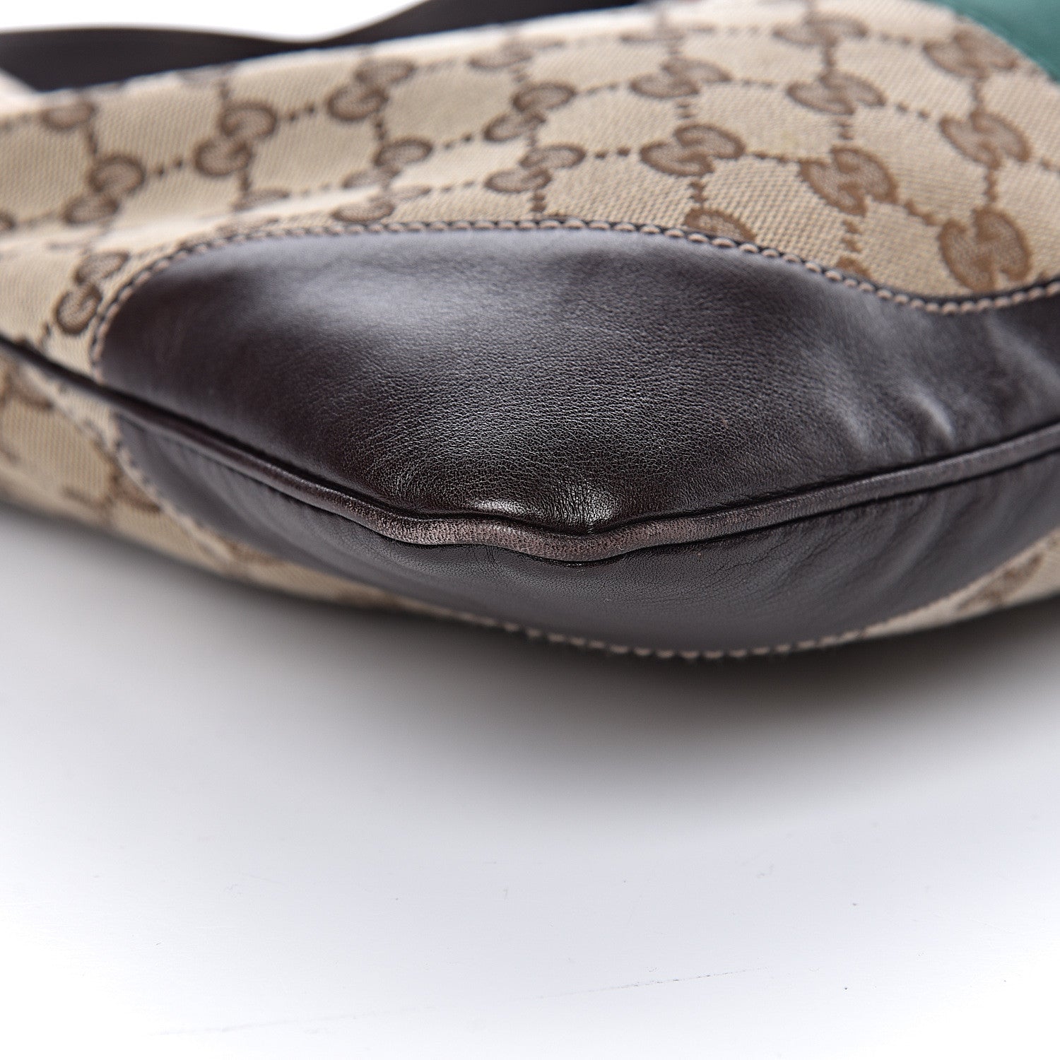 Gucci Monogram Web Jackie O Bouvier Hobo Dark Brown 14 of 16