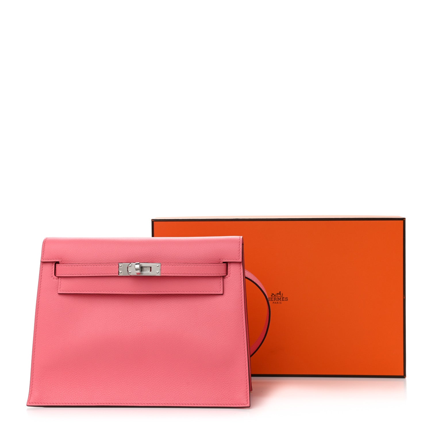 Hermes Evercolor Kelly Danse II Belt Bag Rose Azalee 11 of 11