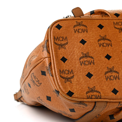 MCM Visetos Medium Essentials Shopper Tote Cognac 7 of 10
