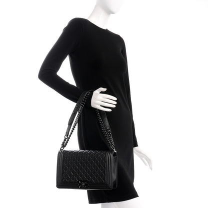 Chanel Caviar Quilted New Medium Boy Flap So Black 3 of 11