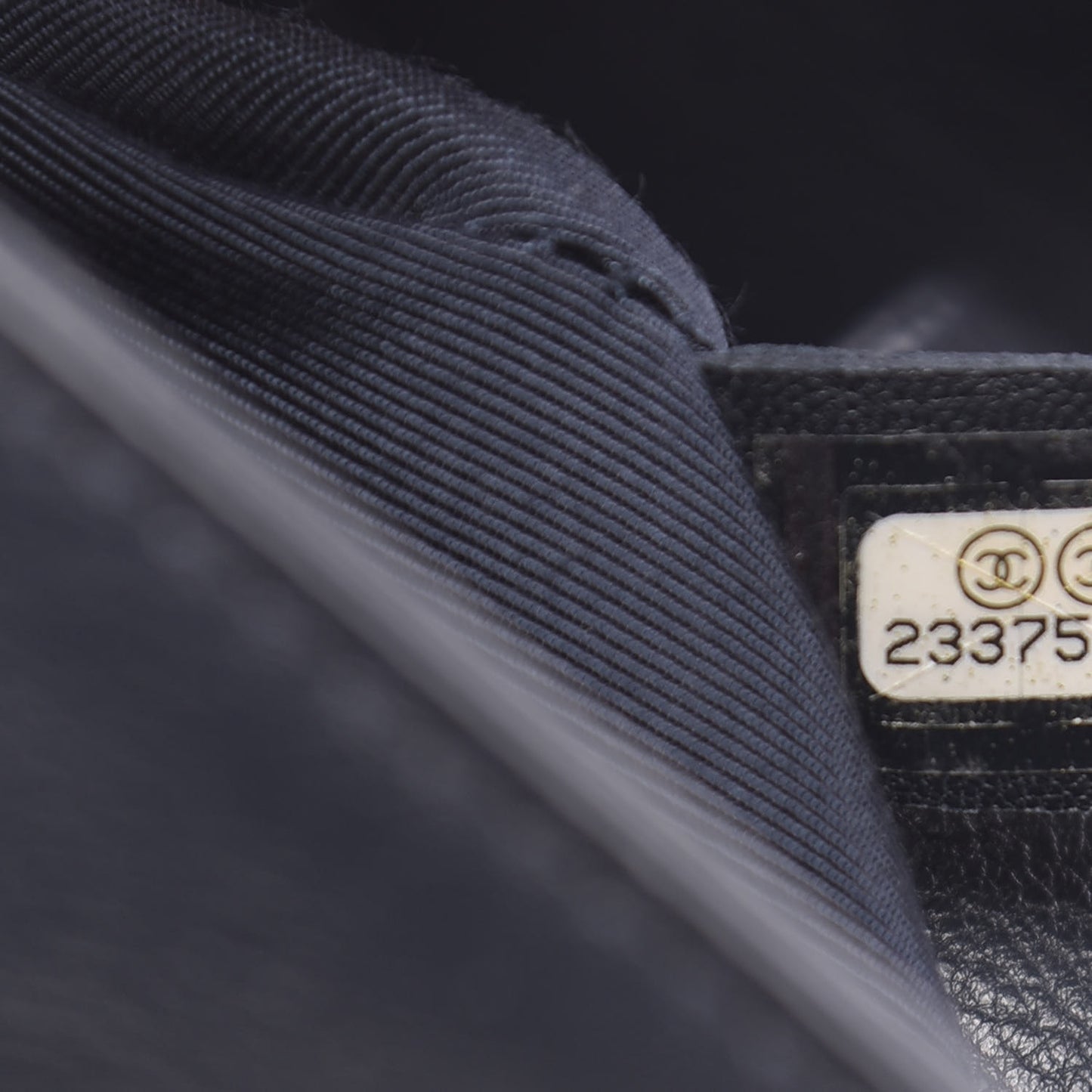 Calfskin Stitched Large Straight Lines Shopping Tote Navy