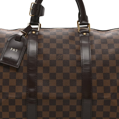 Louis Vuitton Damier Ebene Keepall 50 7 of 9