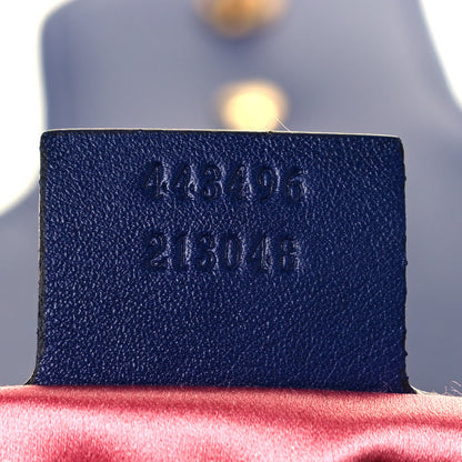 Gucci Velvet Matelasse Medium GG Marmont Shoulder Bag Cobalt Blue 7 of 12