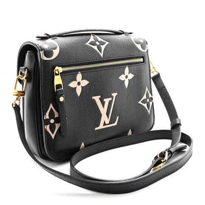 Louis Vuitton Empreinte Monogram Giant Pochette Metis Black Beige 3 of 9