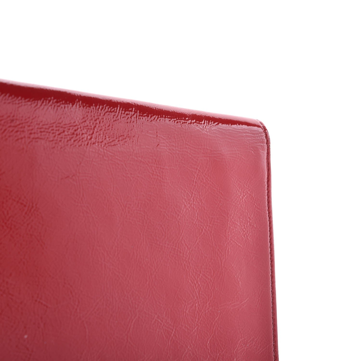 Saint Laurent Textured Patent Monogram Large Belle De Jour Clutch Red 11 of 15