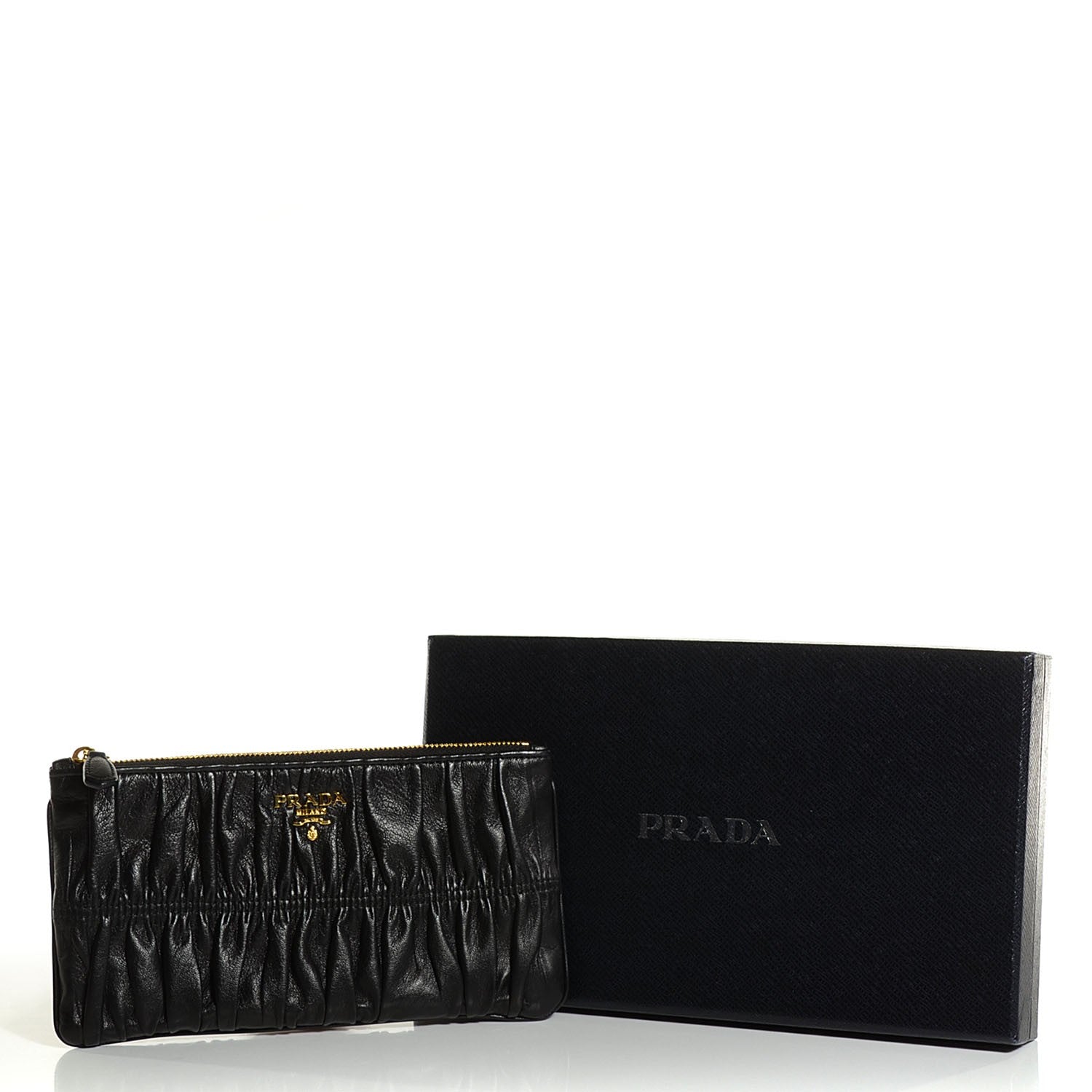 Prada Nappa Gaufre Small Clutch Nero Black 9 of 9