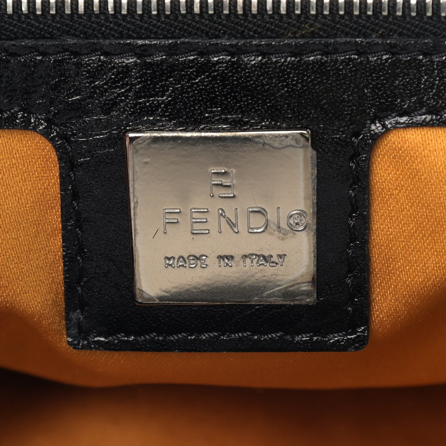 Fendi Calf Hair Small FF Tote Black 10 of 14
