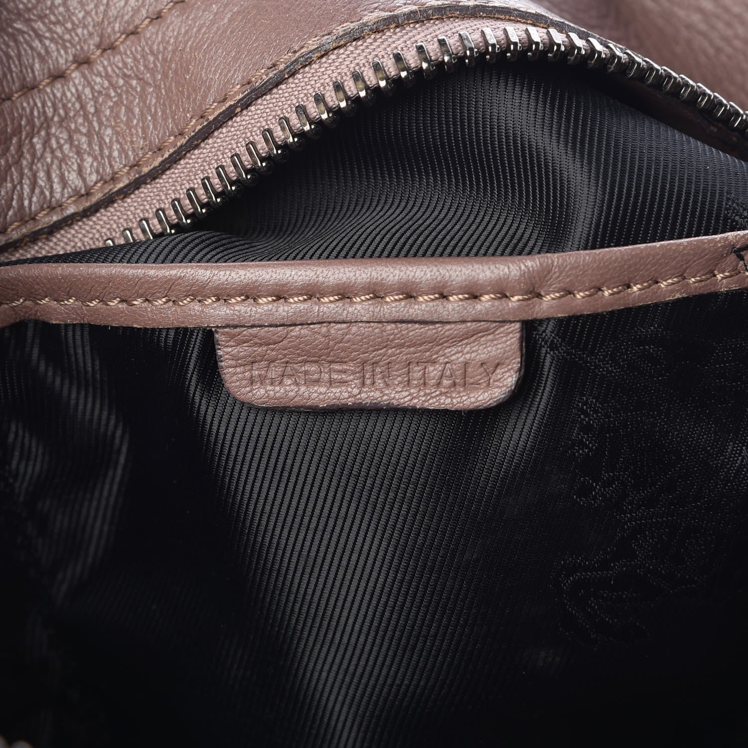 Burberry Calfskin Ruffled Medium Lowry Dark Taupe Pink 8 of 15