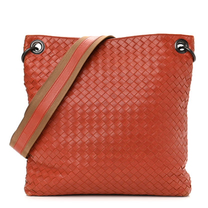 Bottega Veneta Nappa Intrecciato VN Crossbody Messenger Bag Brique 1 of 11