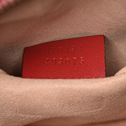 Gucci Calfskin Matelasse GG Marmont Belt Bag 95 38 Hibiscus Red 8 of 10