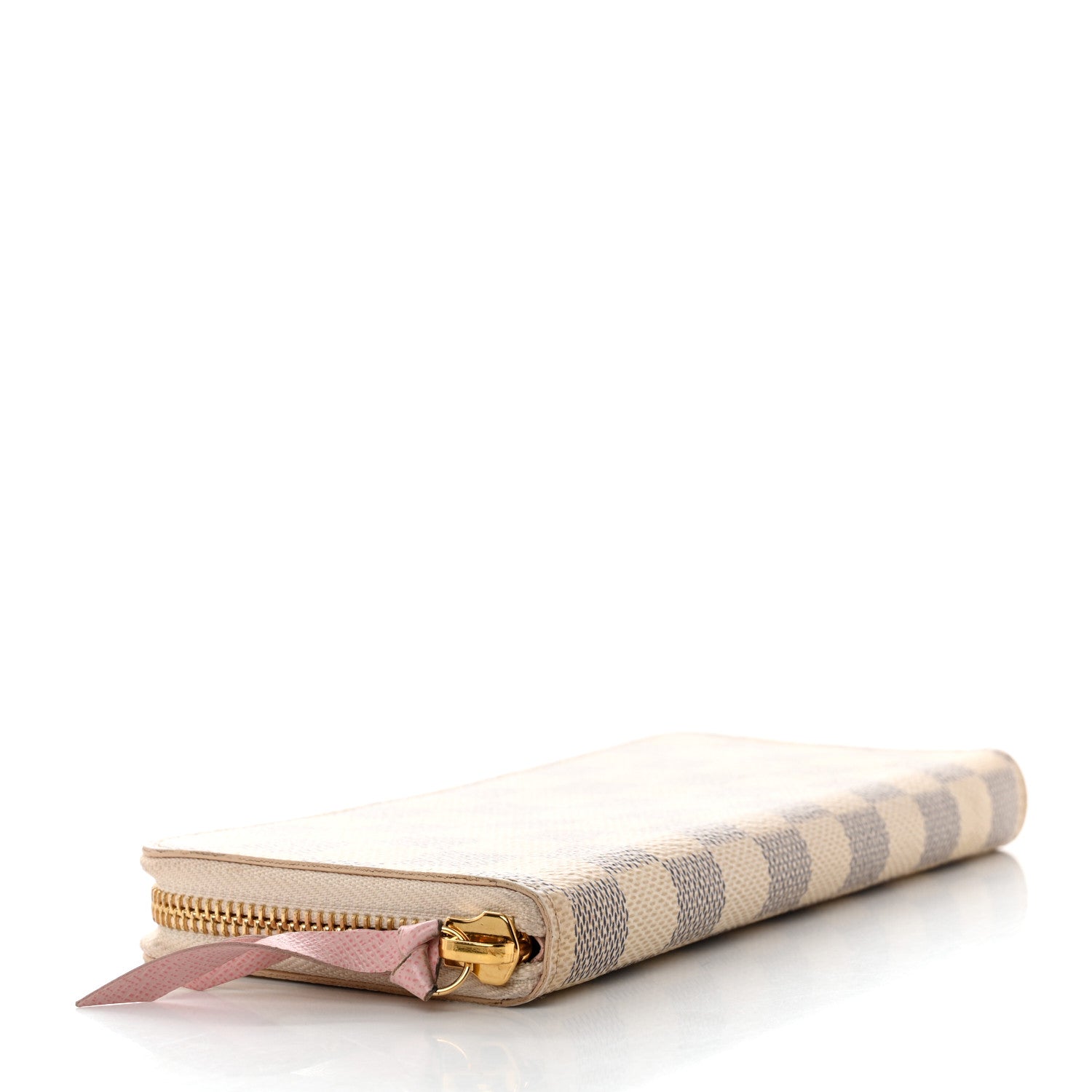 Louis Vuitton Damier Azur Clemence Wallet Rose Ballerine 4 of 14