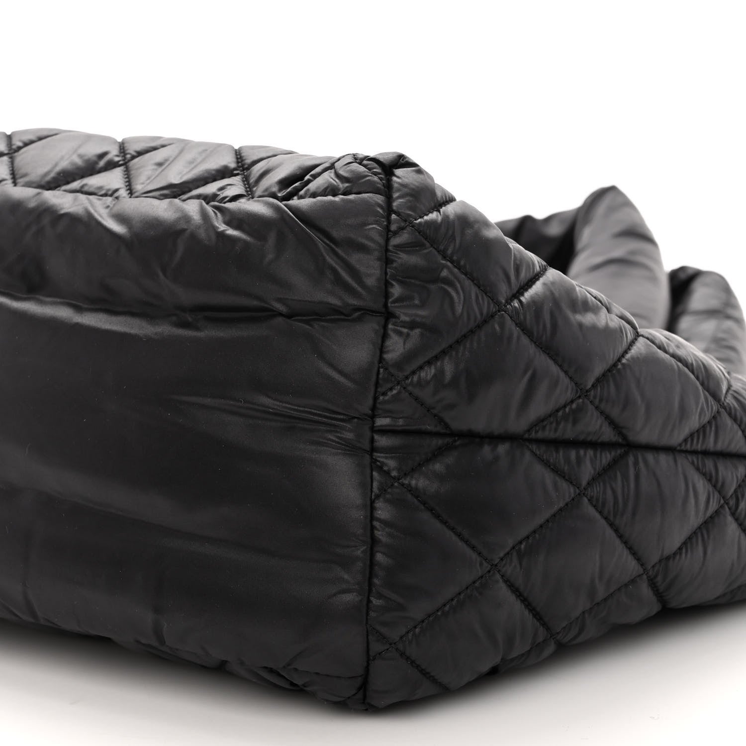 Chanel Nylon Quilted Small Coco Cocoon Tote Black 9 of 9