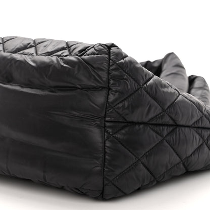 Chanel Nylon Quilted Small Coco Cocoon Tote Black 9 of 9