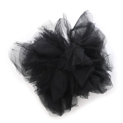 Chanel Tulle Camellia Hair Clip Black 1 of 5