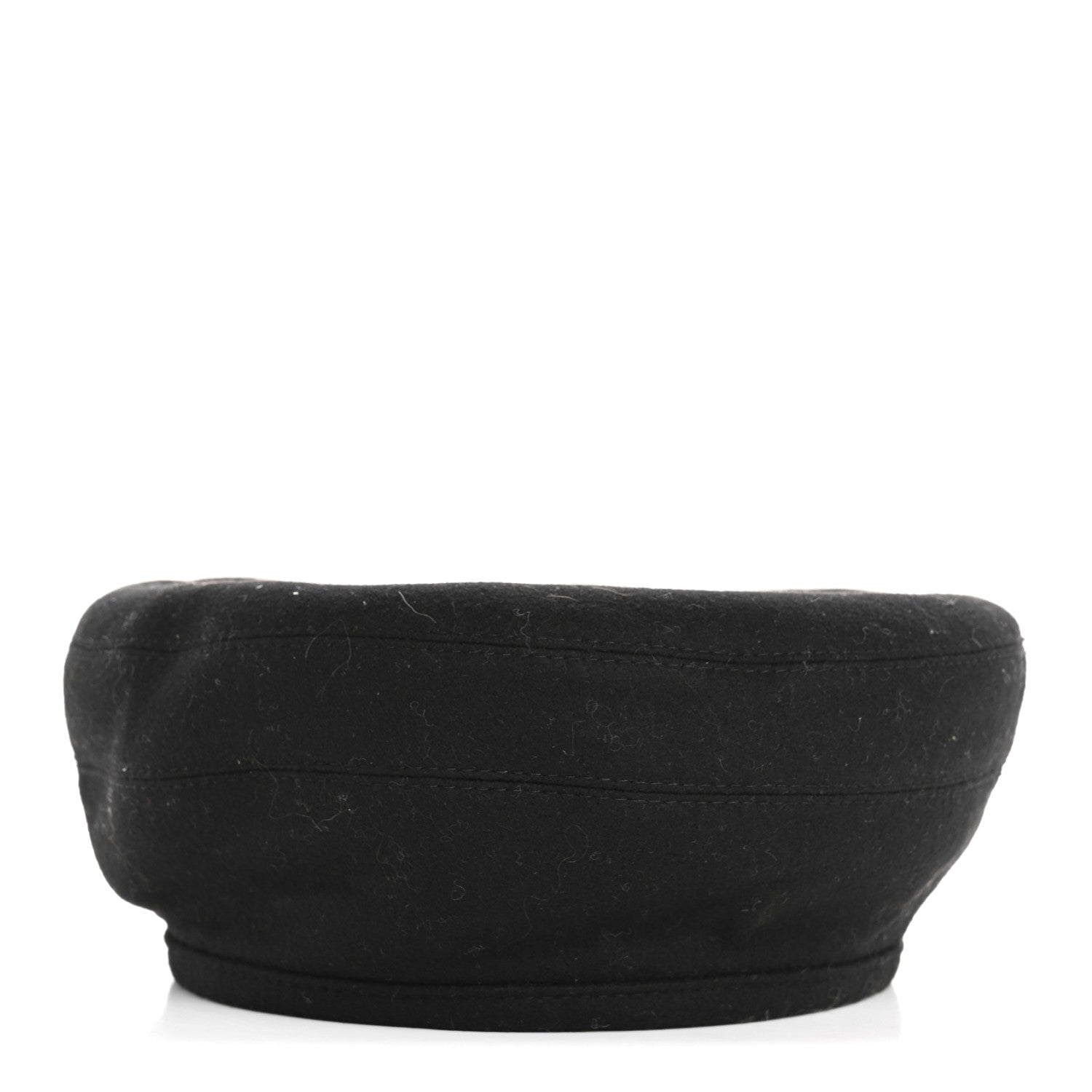 Hermes Cashmere Saint Honore Drap Beret 57 Black 1 of 8
