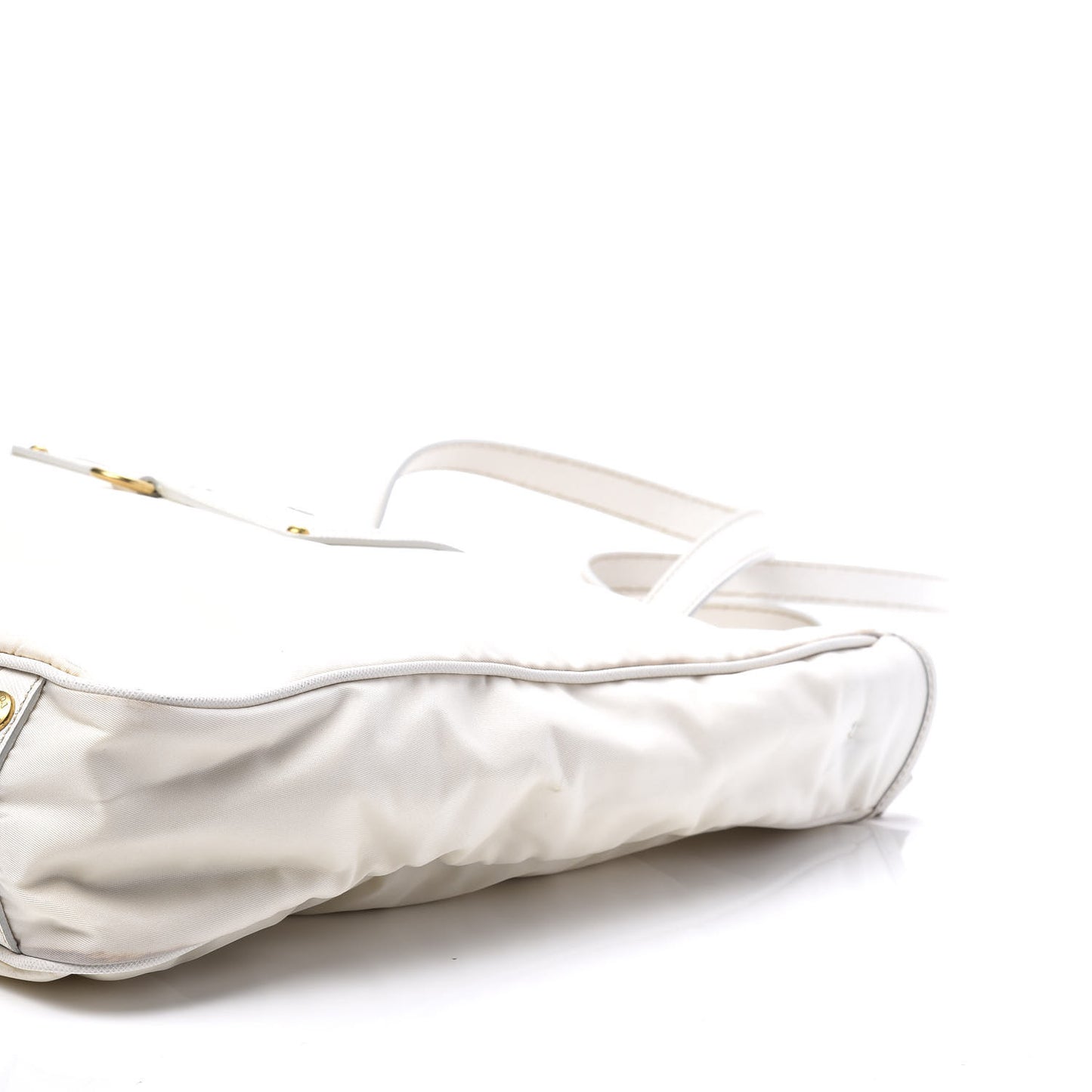 Tessuto Nylon Oro Tote White