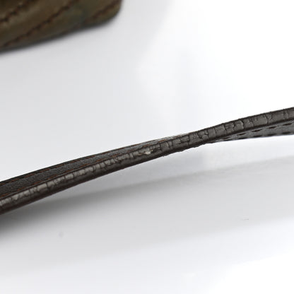 Lanvin Lambskin Stitched Padam Bowling Satchel Brown 11 of 14