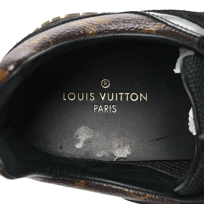 Louis Vuitton Suede Monogram Run Away Sneakers 38.5 Black 7 of 8