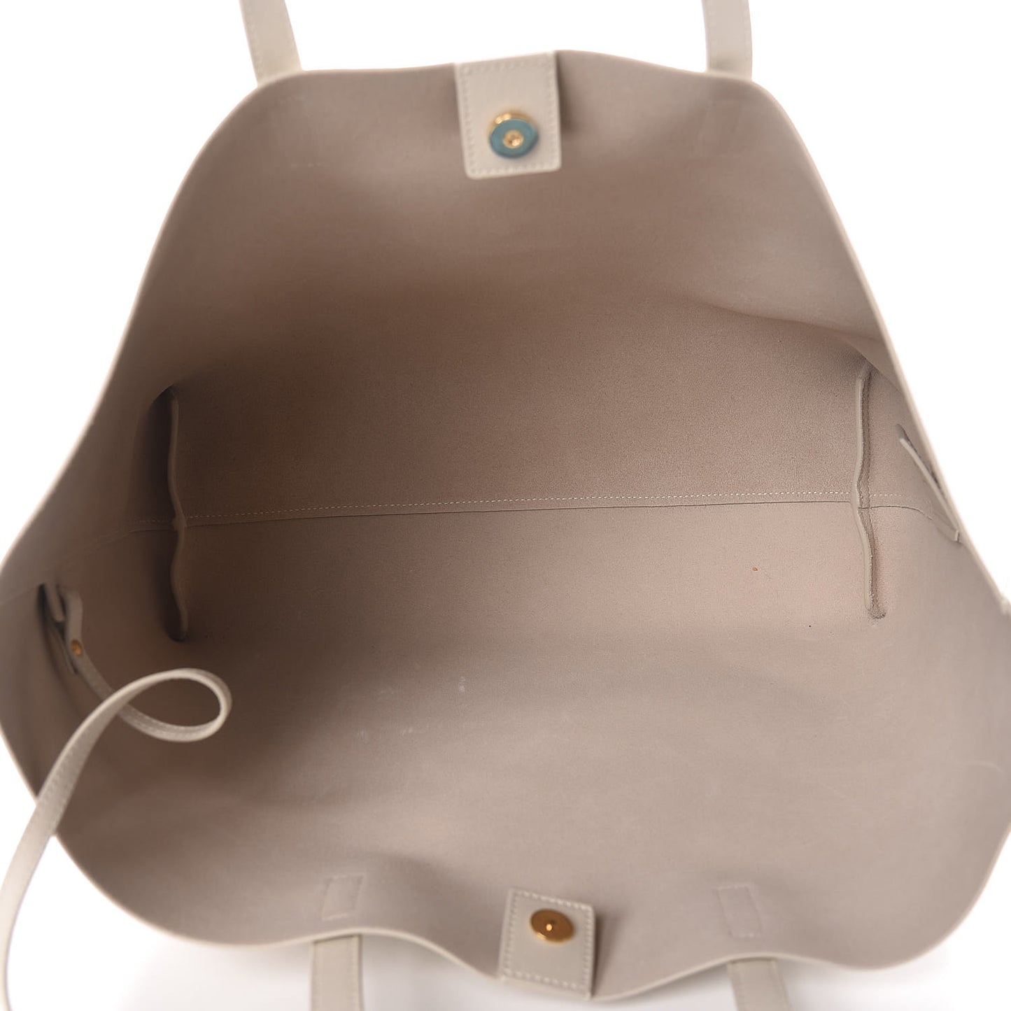 Calfskin Large Shopping Tote Crema Soft