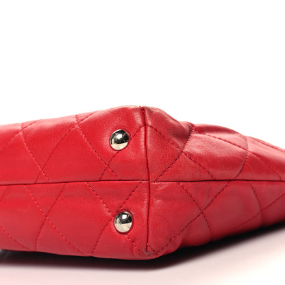 Chanel Calfskin Quilted In the Business North South Tote Red 10 of 13