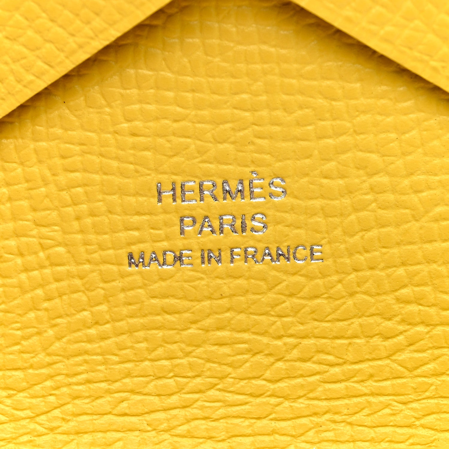 Hermes Epsom Calvi Duo Card Case Jaune De Naples 6 of 7