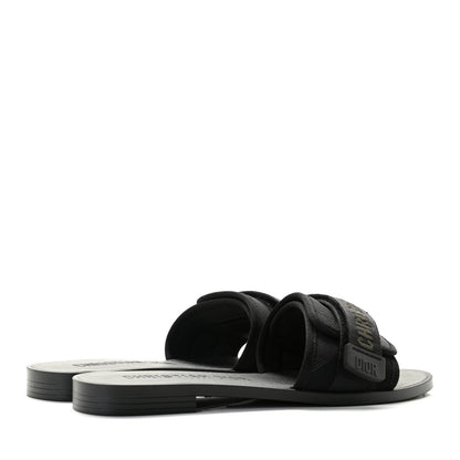 Christian Dior Technical Stretch Fabric Camouflage Dio(r)evolution Slide Sandals 39 Black Military 4 of 9