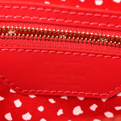 Louis Vuitton Vernis Kusama Infinity Dots Lockit MM Red 6 of 11