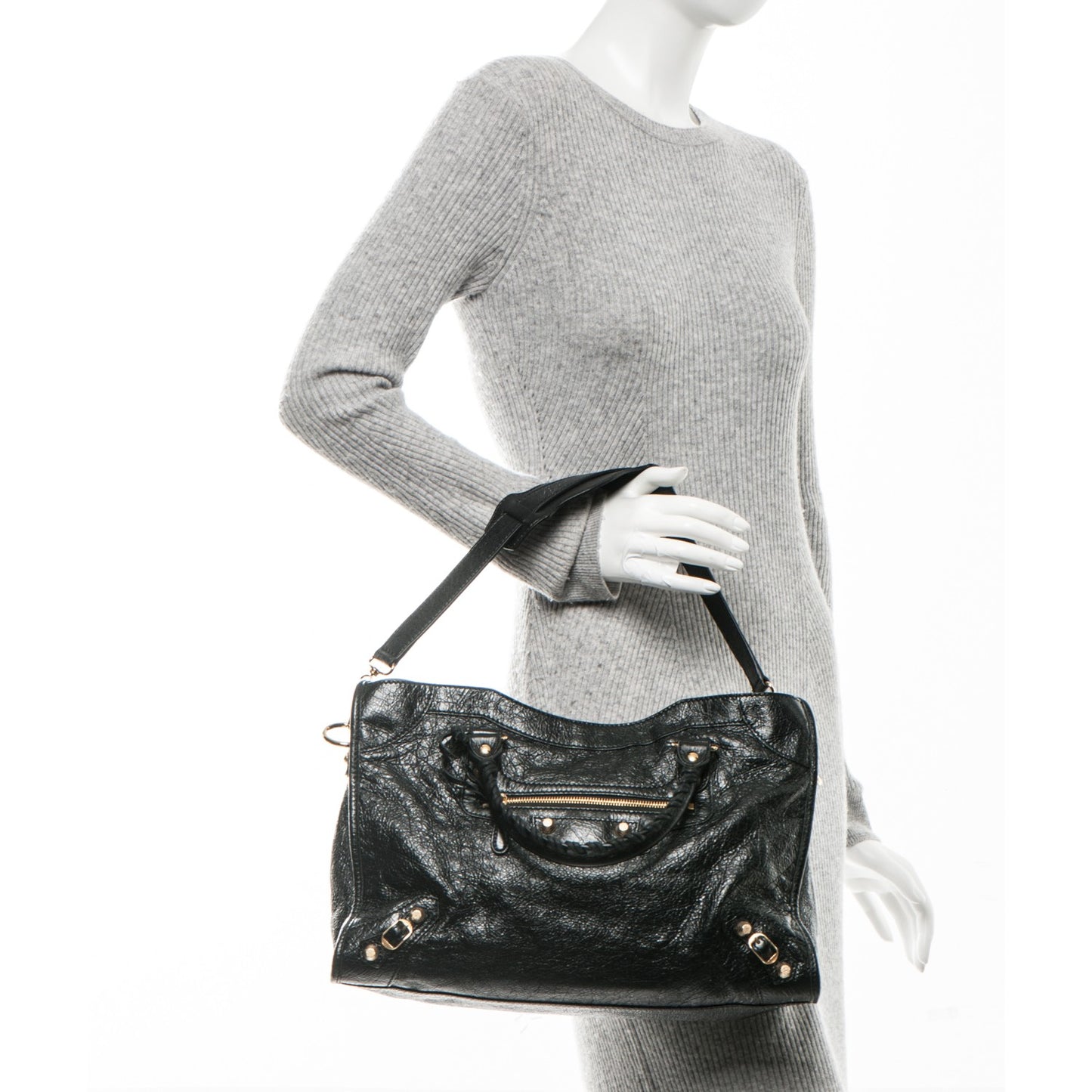 Agneau Giant 12 Gold Hardware City Black