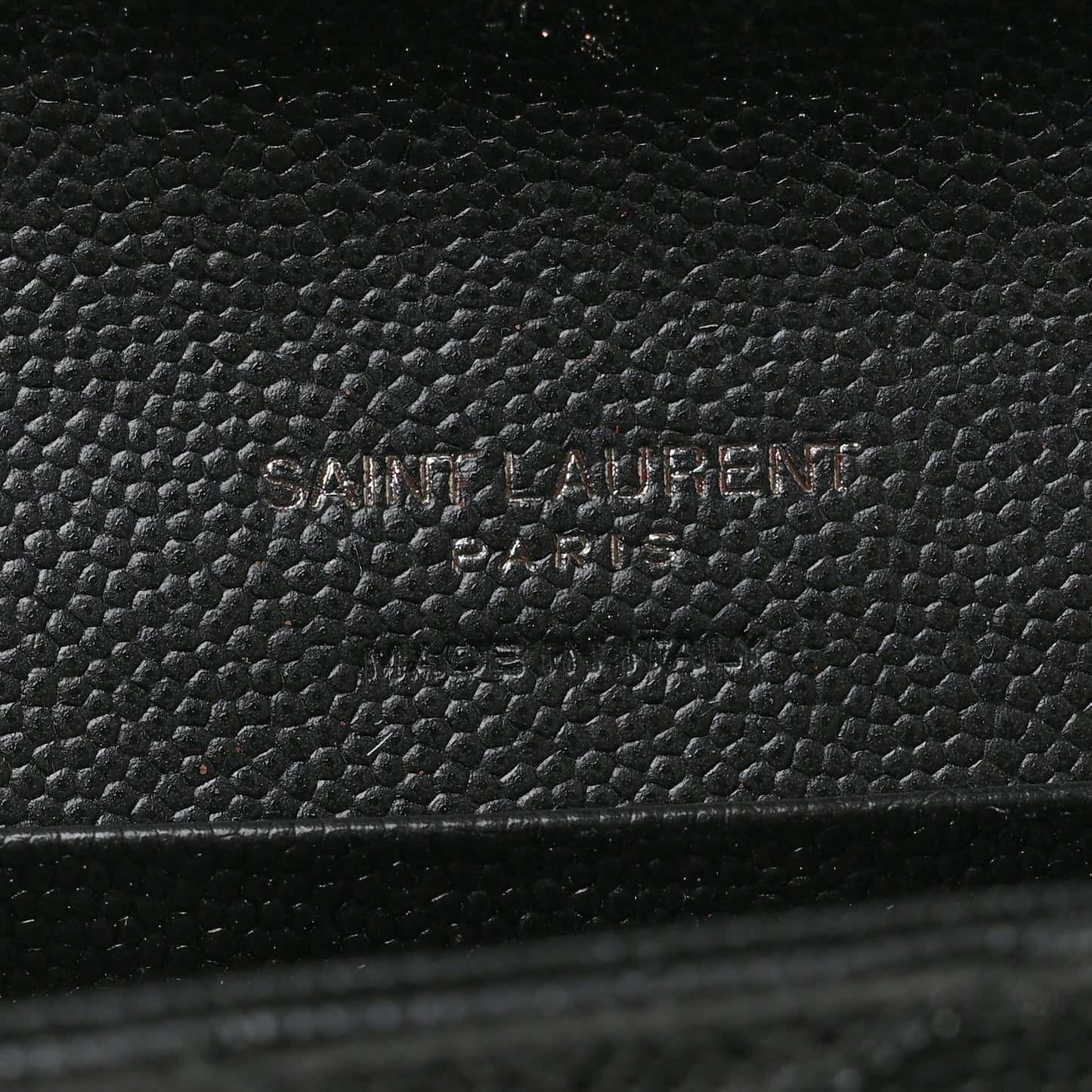 Grain De Poudre Matelasse Chevron Small Monochrome Monogram Envelope Wallet Black Black