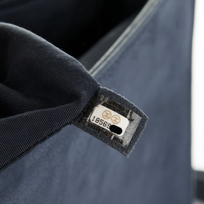 Chanel Iridescent Caviar Quilted Large Boy Flap Navy Blue 10 of 11