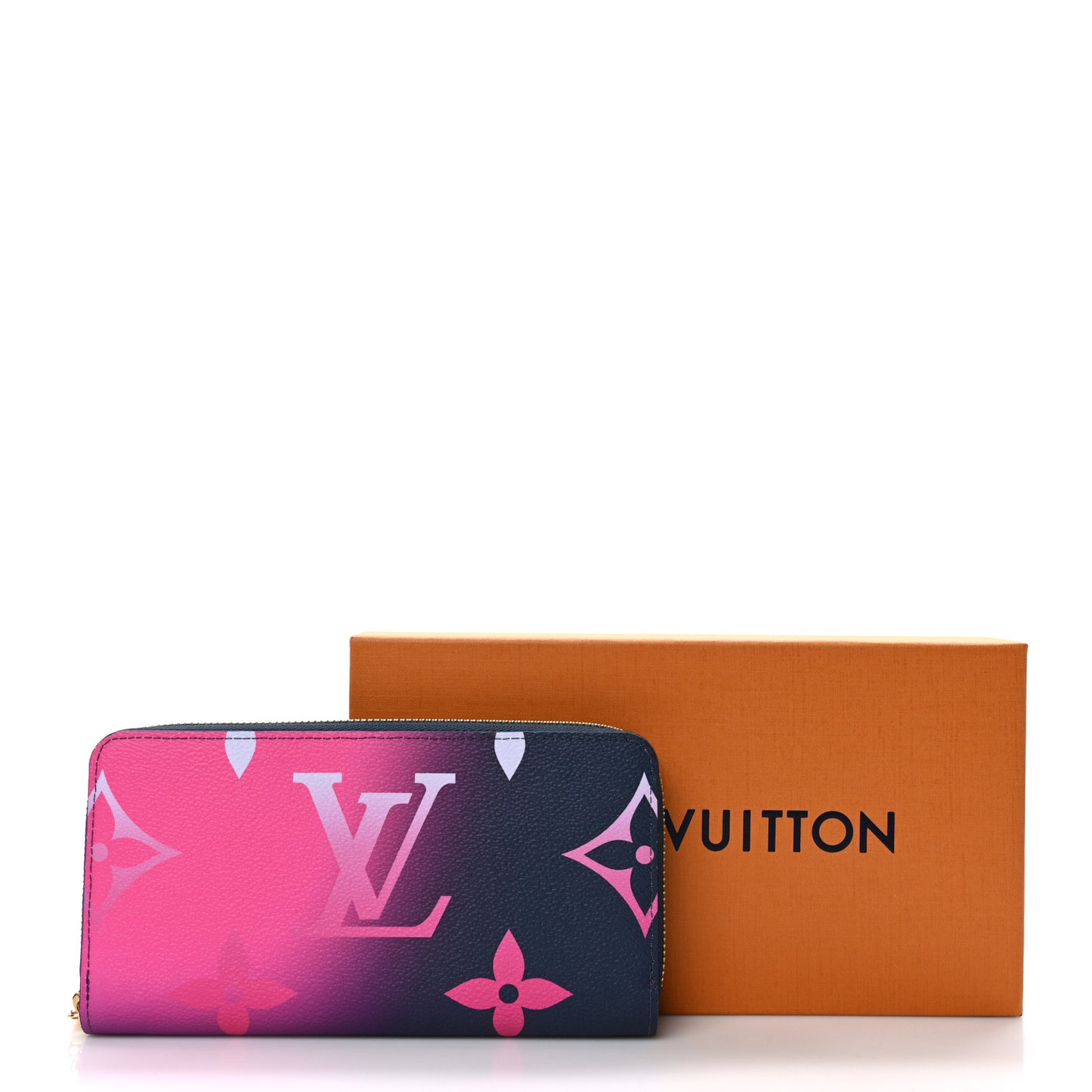 Monogram Giant Spring In The City Zippy Wallet Midnight Fuchsia