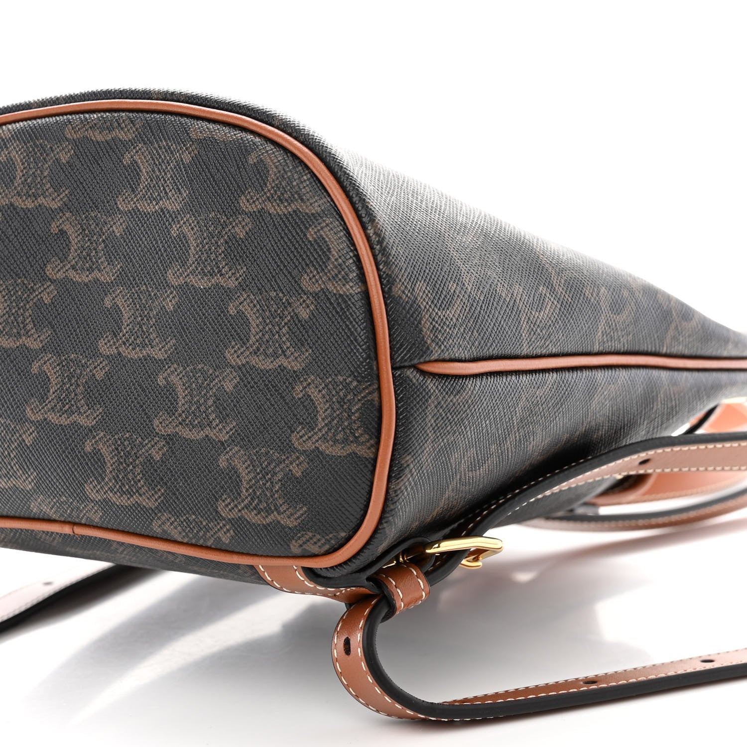 Celine Triomphe Canvas Calfskin Mini Folco Backpack Tan 9 of 9
