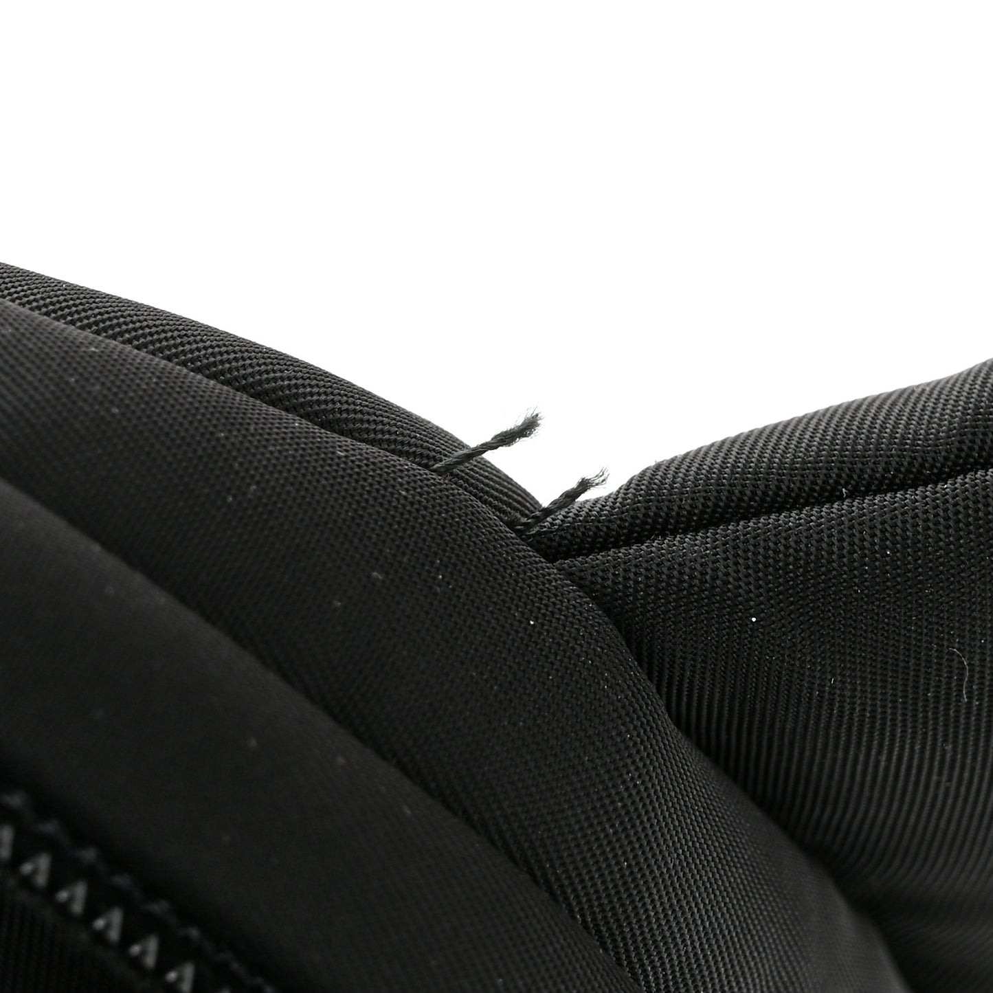 Tessuto Nylon Soft Padded Belt Bag Black