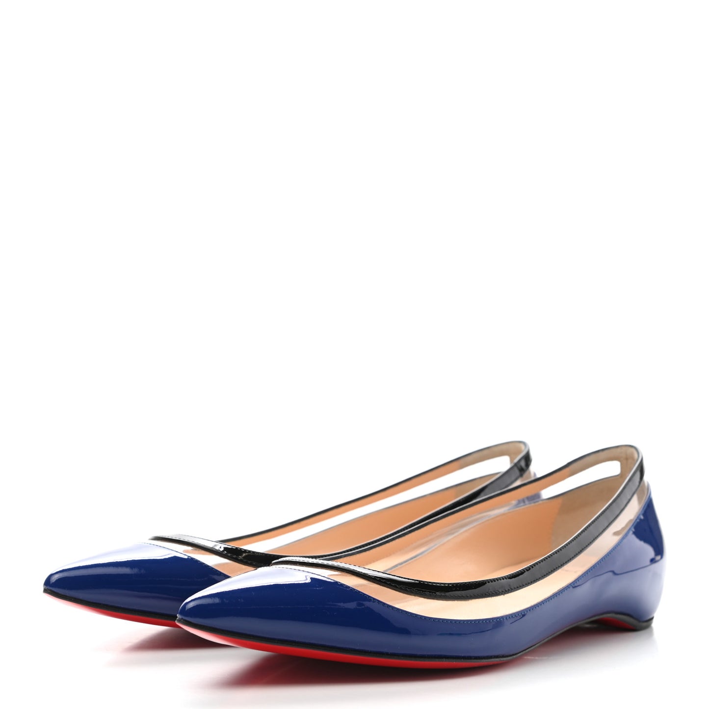 Patent PVC Paulina Flats 38 Neptune Black