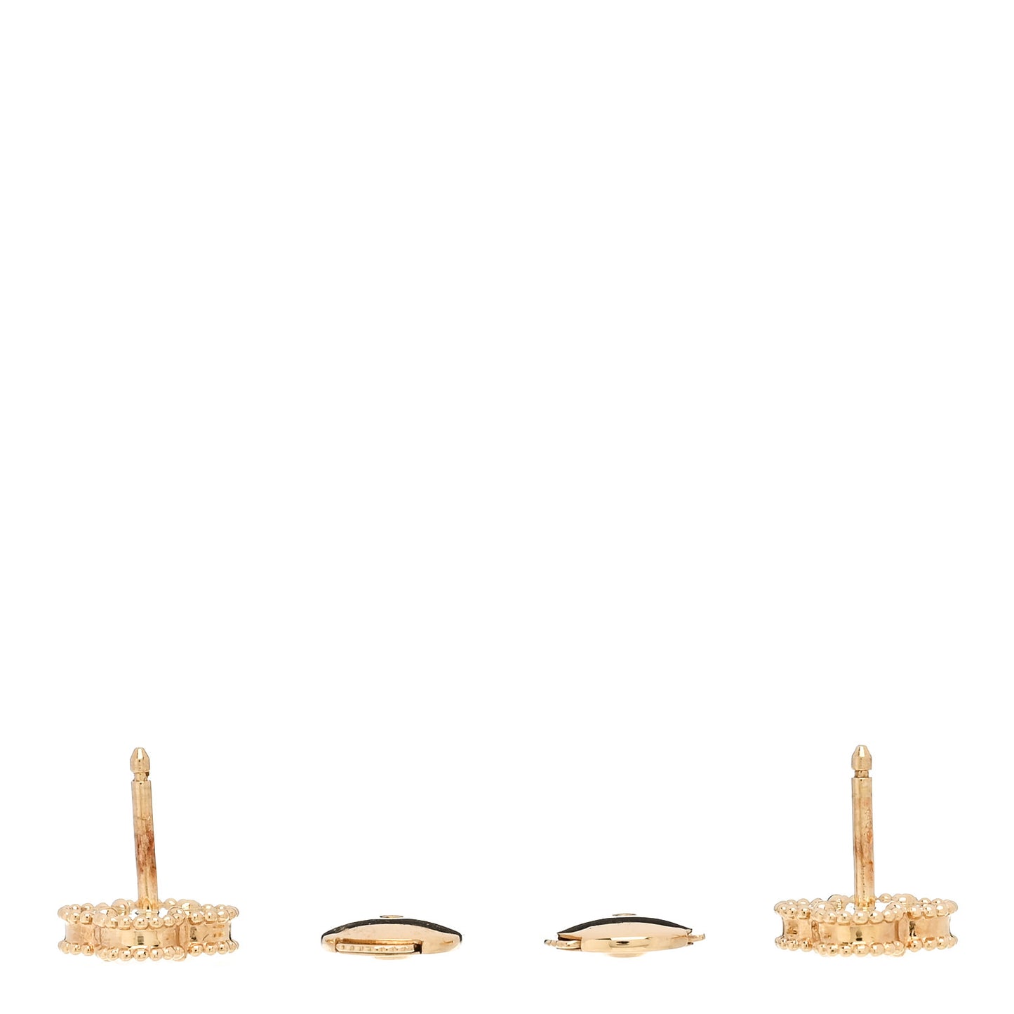 18K Yellow Gold Black Onyx Sweet Alhambra Earrings