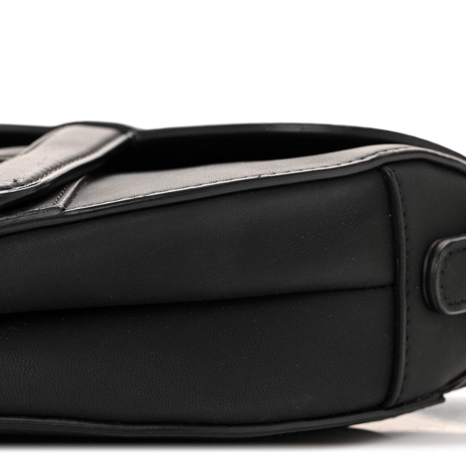 Christian Dior Ultra Matte Calfskin Mini Saddle Bag With Strap Black 10 of 14