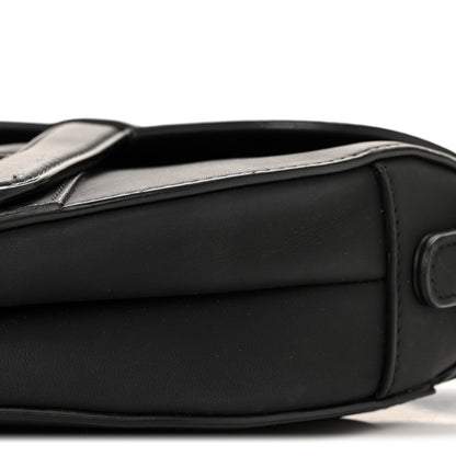 Christian Dior Ultra Matte Calfskin Mini Saddle Bag With Strap Black 10 of 14