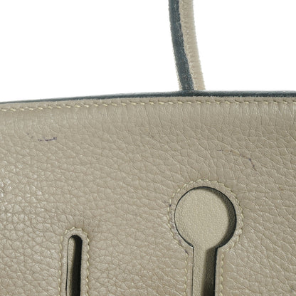 Hermes Taurillon Clemence Birkin 35 Gris Tourterelle 9 of 14
