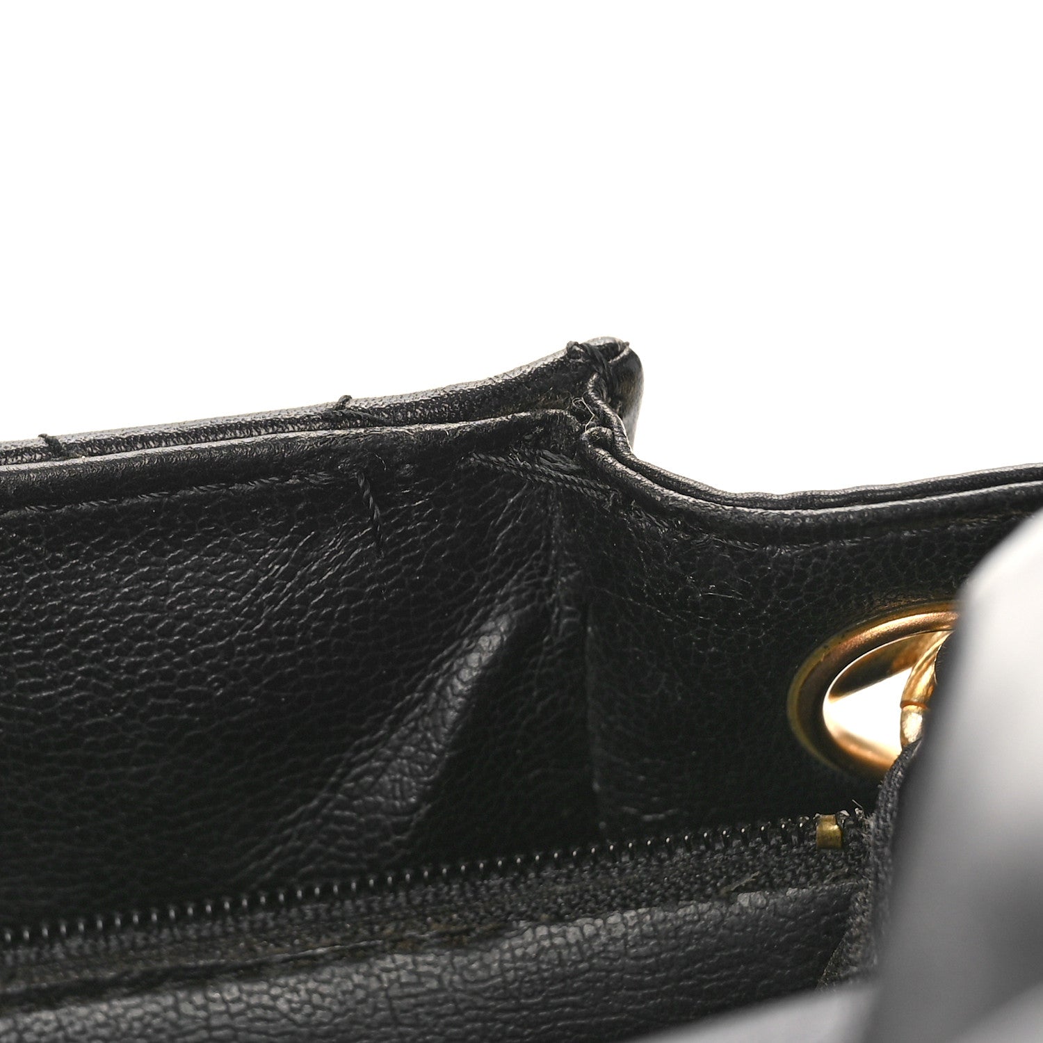 Chanel Lambskin Diamond Stitch Envelope Single Flap Black 11 of 12