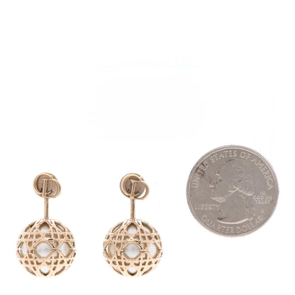 Christian Dior Pearl Secret Cannage Mise En Dior Tribales Earrings Gold 2 of 4