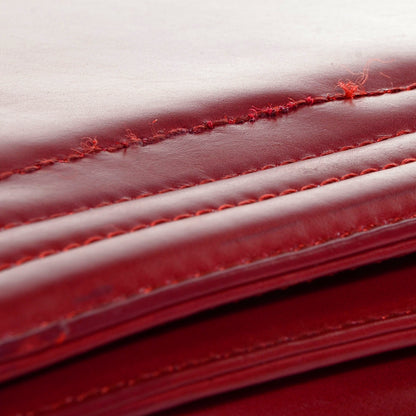 Chanel Glazed Calfskin Large Boy Flap Red 11 of 12